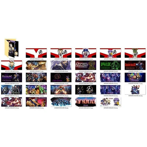 +70 Plantillas Sublimación Tazas - Avengers Endgame