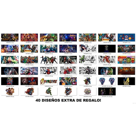 +70 Plantillas Sublimación Tazas - Avengers Endgame