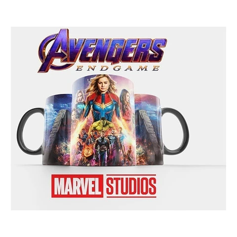 +70 Plantillas Sublimación Tazas - Avengers Endgame