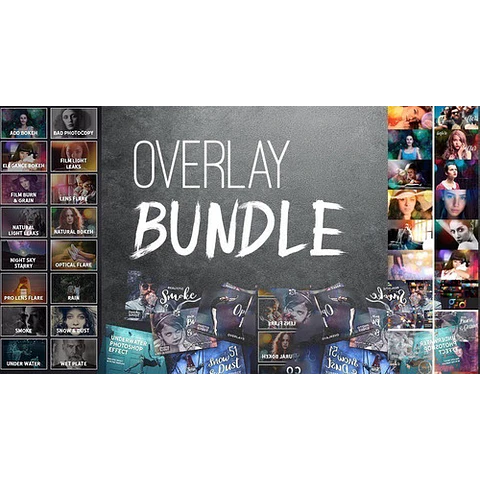 + 700 Overlay Superposiciones Bundle - Photoshop