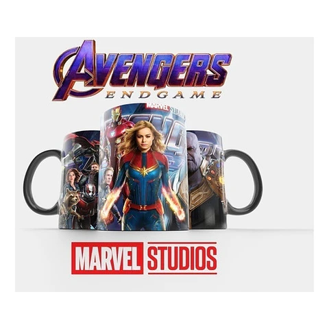 +70 Plantillas Sublimación Tazas - Avengers Endgame