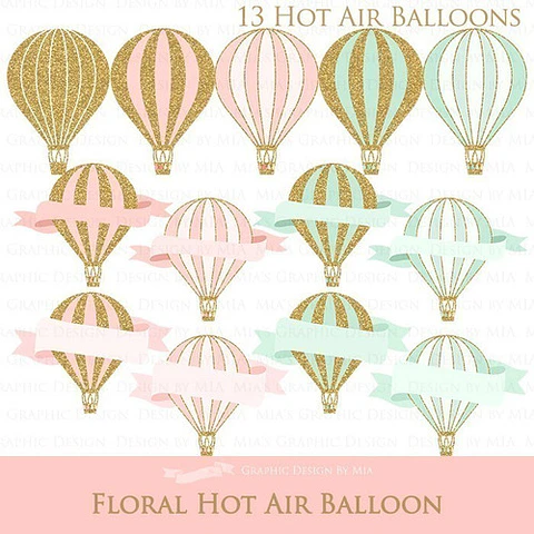 Cliparts Png Y Papeles Digitales Globos Aerostaticos M12