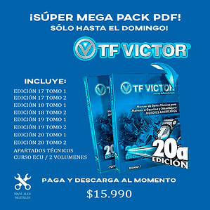 Mega Pack Manuales TF Victor 17 / 18 / 19 / 20 + Curso ECU Español