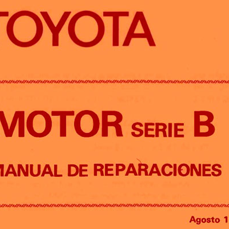 Manual de Taller Toyota Serie B ( 1980 - 1984 ) Español 1