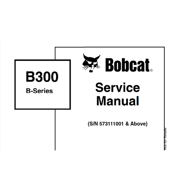 Manual De Taller Bobcat B300