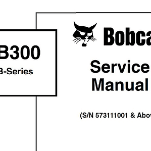 Manual De Taller Bobcat B300