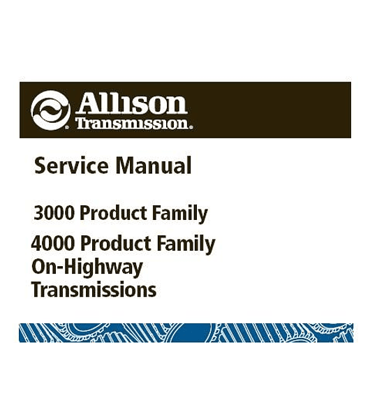 Manual de Taller y Reparación Caja de Cambios / Transmión - Allison Serie 3000 y 4000