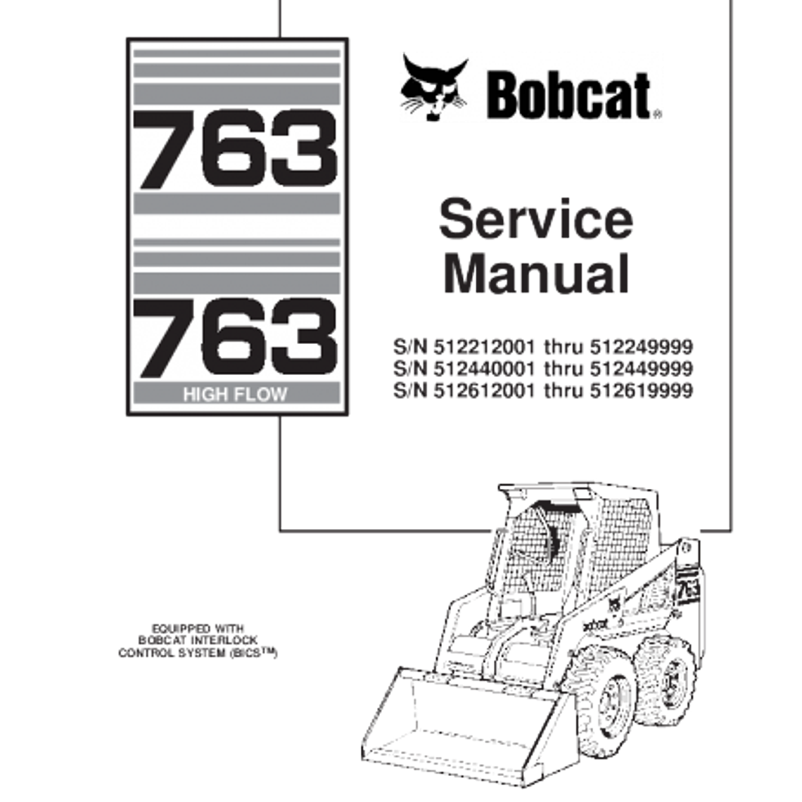 Manual de Reparación y Servicio  - Bobcat 763 1