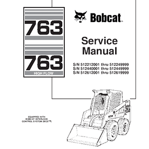 Manual de Reparación y Servicio  - Bobcat 763