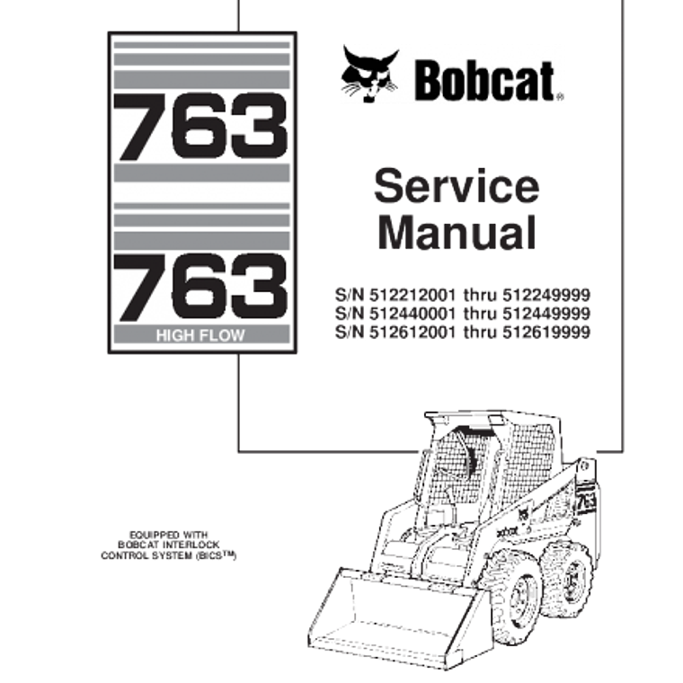 Manual de Reparación y Servicio  - Bobcat 763 1