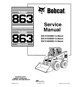 Manual de Reparación de Servicio  - Bobcat 863