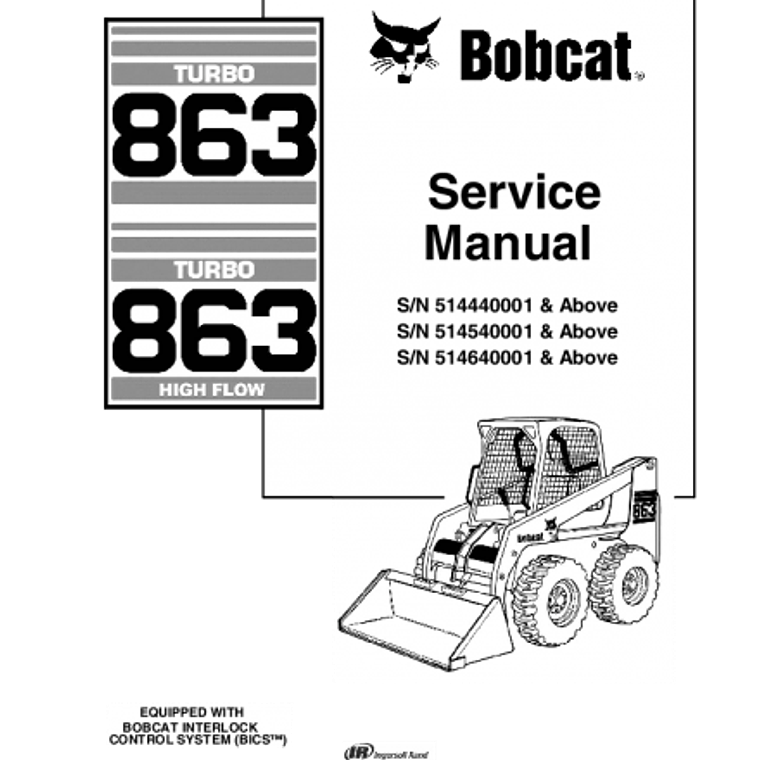 Manual de Reparación de Servicio  - Bobcat 863 1