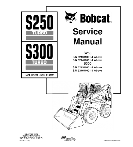 Manual de Reparación de Servicio - Bobcat S250, S300
