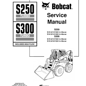 Manual de Reparación de Servicio - Bobcat S250, S300