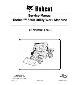 Manual de Reparación de Servicio - Bobcat 5600 Toolcat