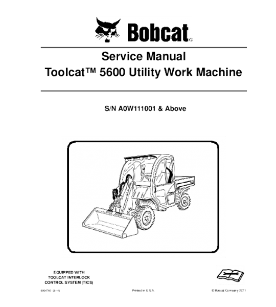 Manual de Reparación de Servicio - Bobcat 5600 Toolcat