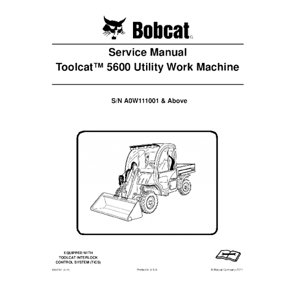 Manual de Reparación de Servicio - Bobcat 5600 Toolcat