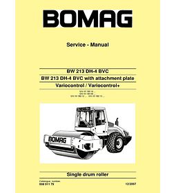 Manual de Reparación de Servicio - Bomag BW 213 DH-4 BVC