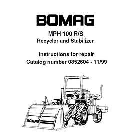 Manual de Catálogo de Repuestos - Bobcat MPH100 ​​MPH 100