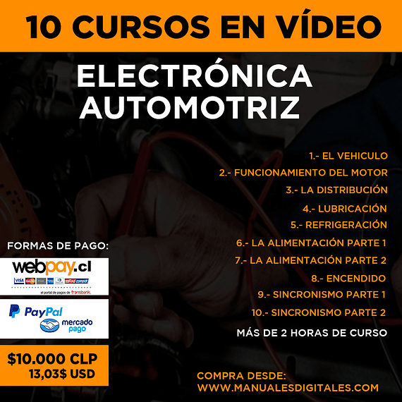 Curso Electrónica Automotriz - 10 Sessiones en Vídeo