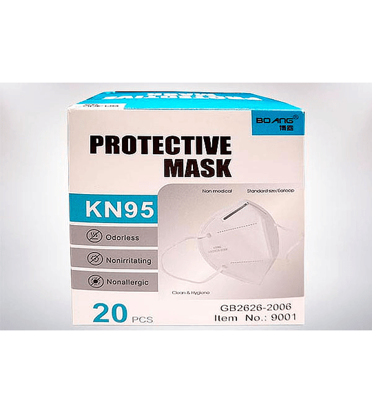 Pack 20 Mascarilla KN95 Proteccion Facial 5 Capas