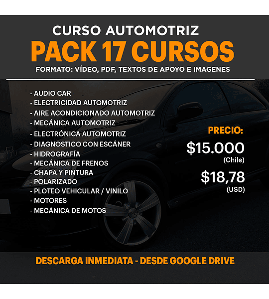 Curso Automotriz - Pack 17 Cursos