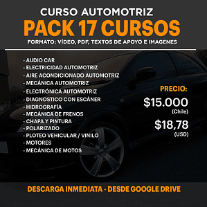 Curso Automotriz - Pack 17 Cursos