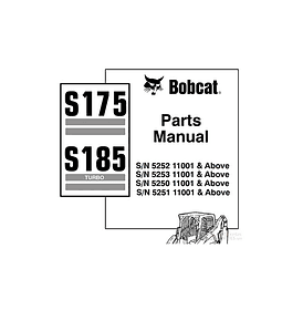 Manual de Partes - Bobcat S175 - S185 ( Inglés )