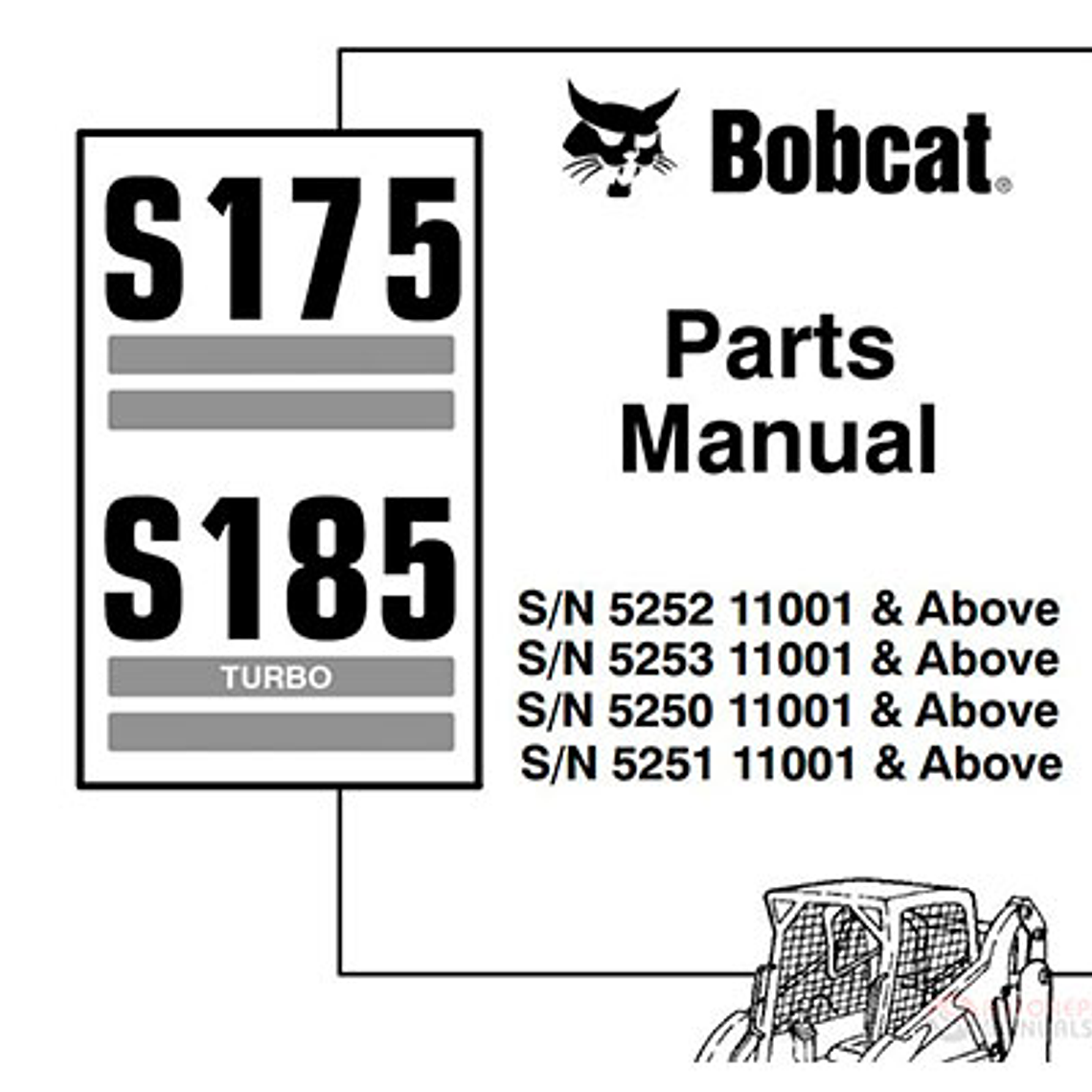 Manual de Partes - Bobcat S175 - S185 ( Inglés ) 1