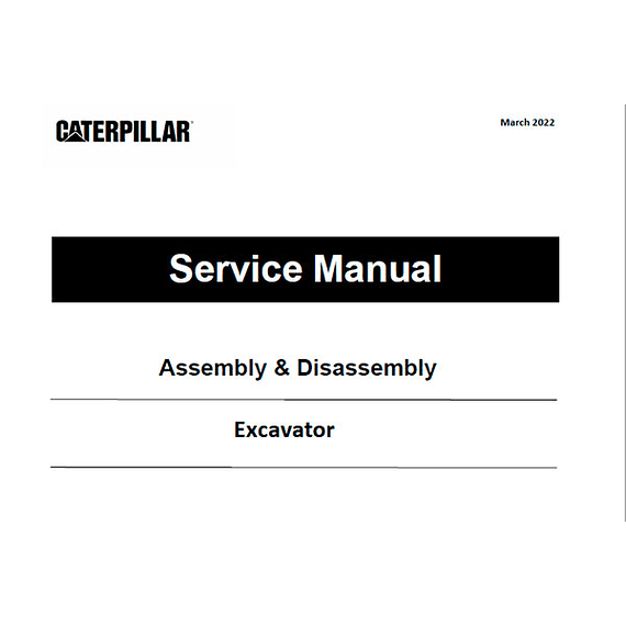 Manual de Taller y Servicio Caterpillar CAT M322D (W2S00001 y posteriores)