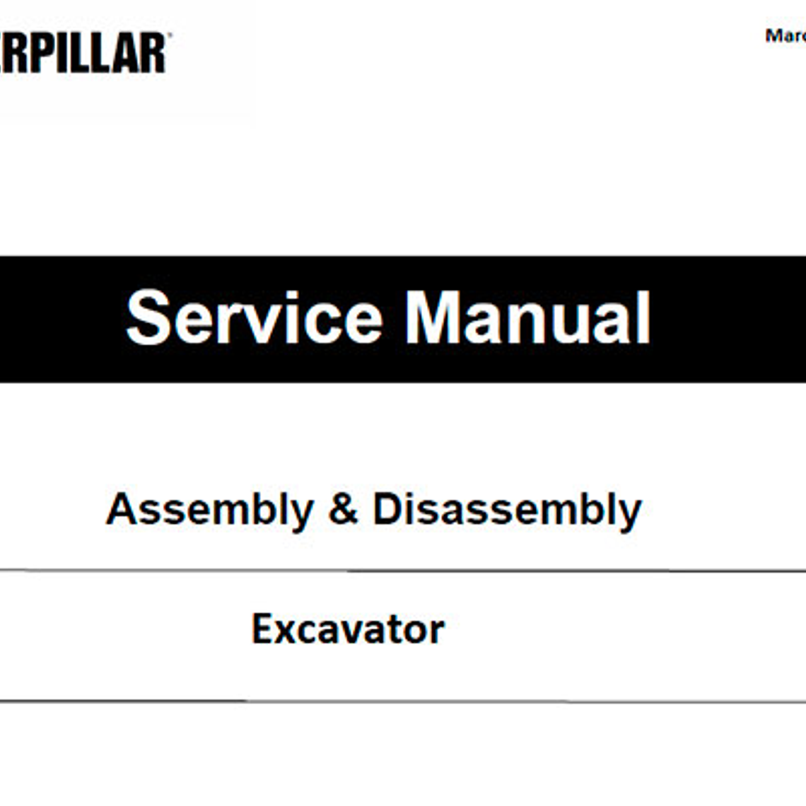 Manual de Taller y Servicio Caterpillar CAT M322D (W2S00001 y posteriores) 1