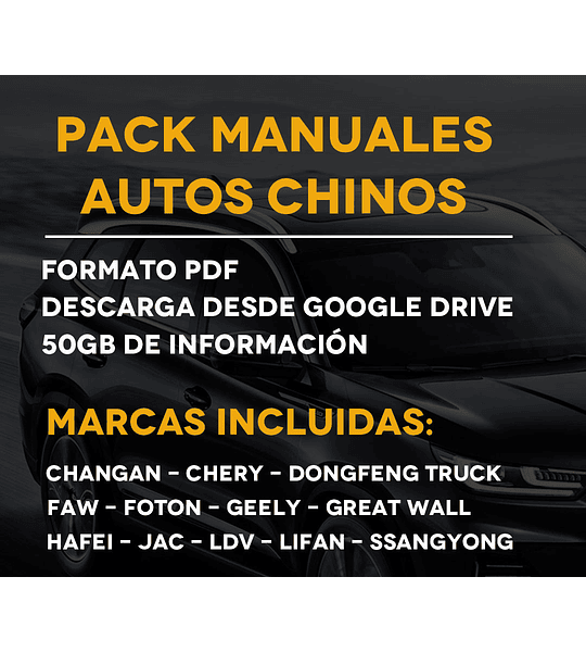 Pack Manuales Autos Chinos