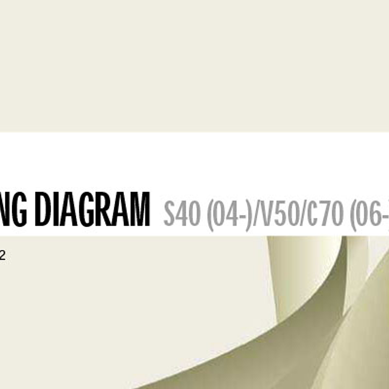 Diagramas eléctricos Volvo S40 (04 -) / V50 / C70 (06-) - 2007 1