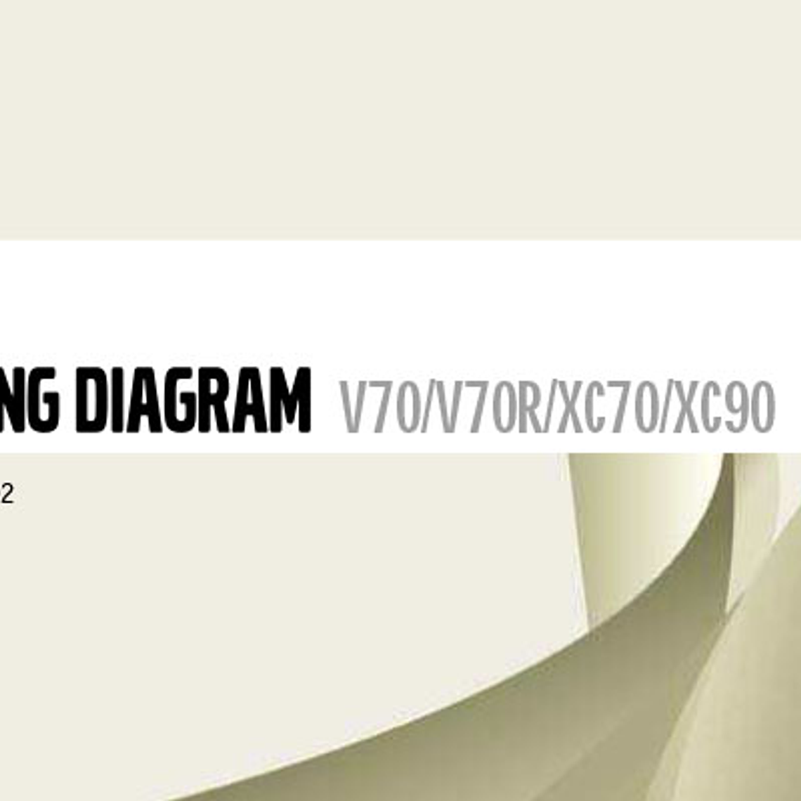 Diagramas eléctricos Volvo V70, V70R, XC70, XC90 ( 2006 ) 1