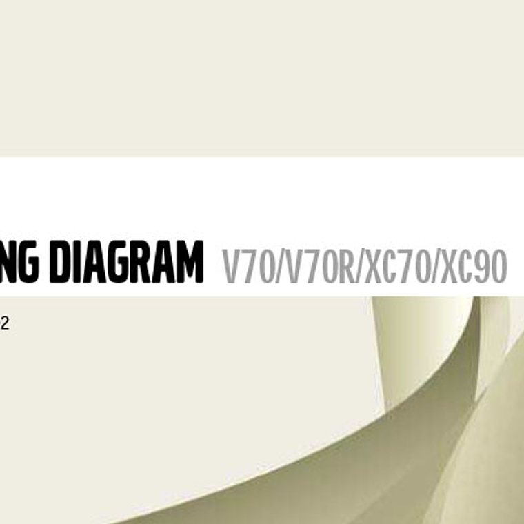 Diagramas eléctricos Volvo V70, V70R, XC70, XC90 ( 2006 ) 1