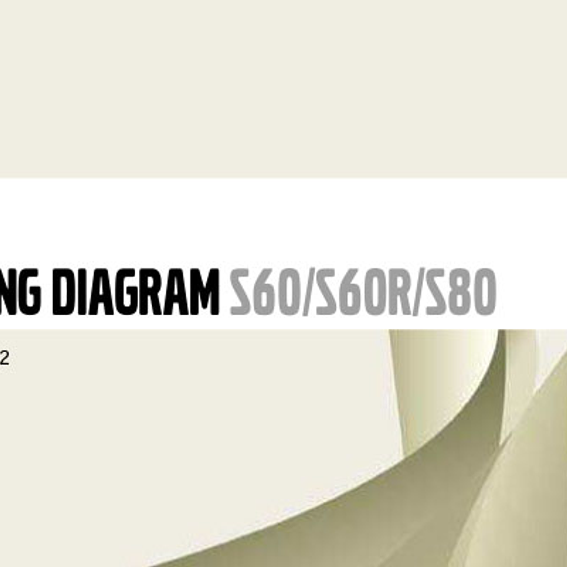 Diagramas eléctricos Volvo S60, S60R, S80 ( 2006 ) 1