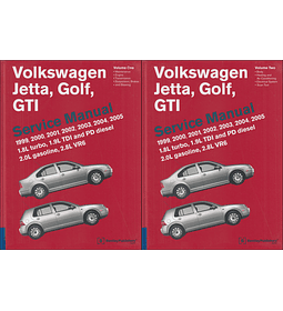 Manual de Taller Volkswagen Jetta, Golf & GTI ( 1995 - 2005 ) inglés