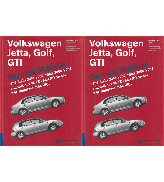 Manual de Taller Volkswagen Jetta, Golf & GTI ( 1995 - 2005 ) inglés