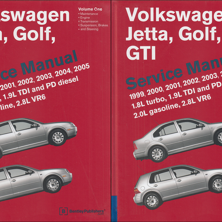 Manual de Taller Volkswagen Jetta, Golf & GTI ( 1995 - 2005 ) inglés 1