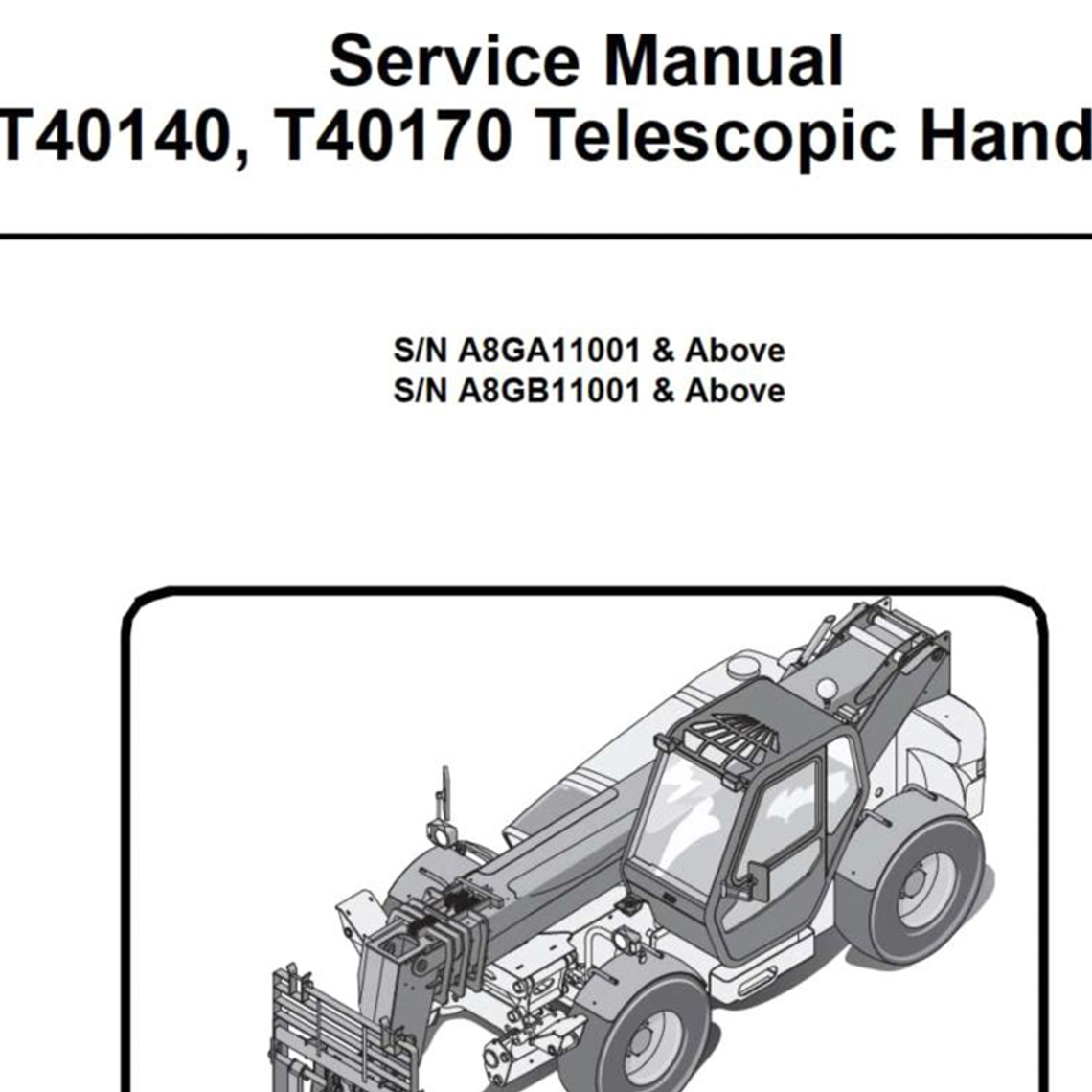 Manual de Taller - Bobcar T40140 - T40170 (Inglés) 1