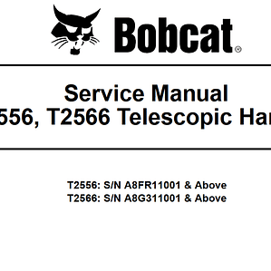 Manual de Taller - Bobcat T2556 - T2566 (Inglés)