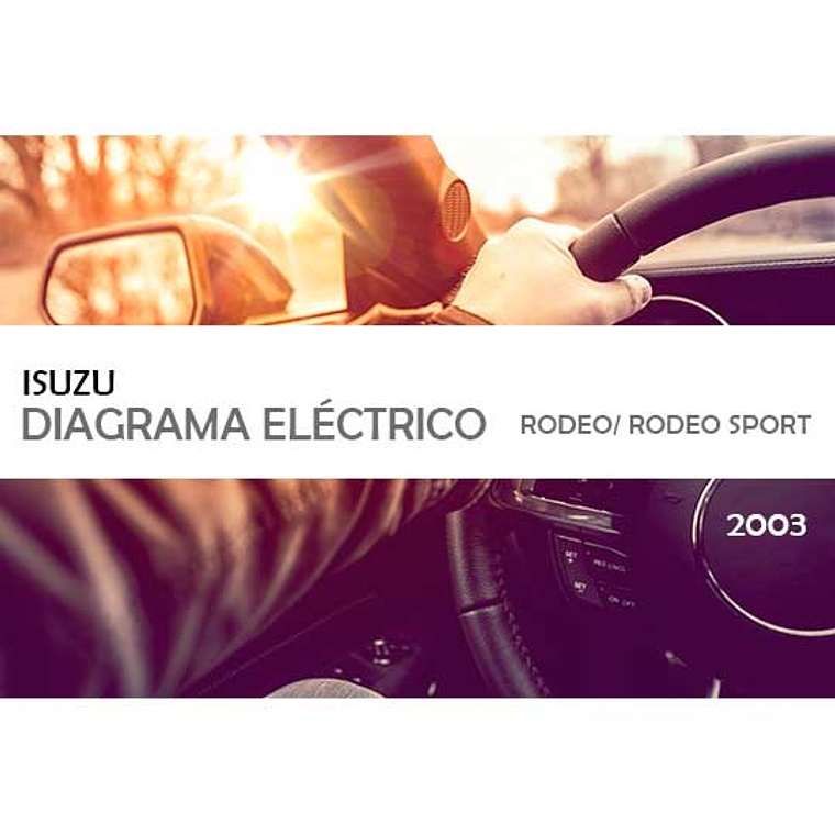 Diagrama de cableado eléctrico Isuzu Rodeo  Rodeo Sport ( 2003 ) inglés 1