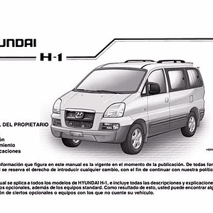 Manual De Usuario Hyundai H1 (1997-2007) Español