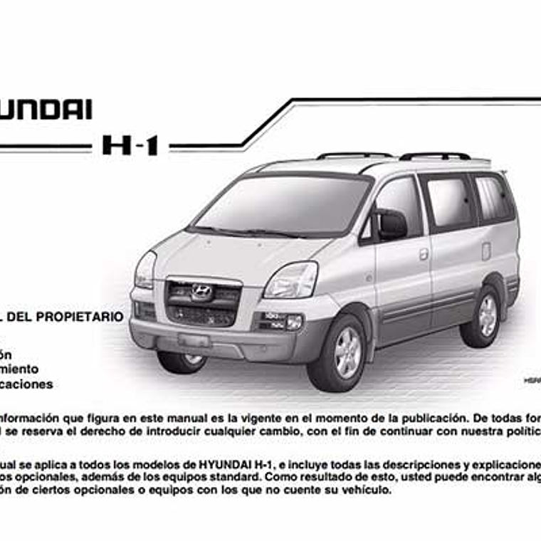 Manual De Usuario Hyundai H1 (1997-2007) Español 1