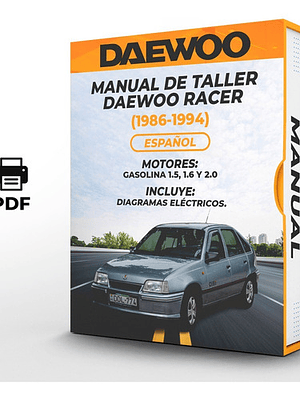 Manual de Taller Daewoo Racer (1986-1994) Español Diagramas Eléctricos