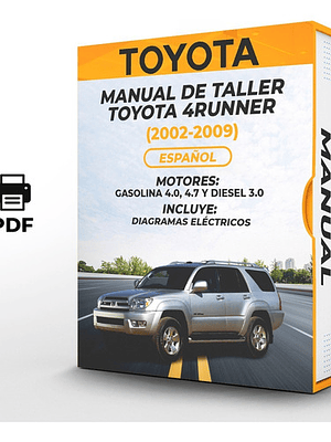 Manual de Taller Toyota 4runner (2002-2009) Español Diagramas Eléctricos