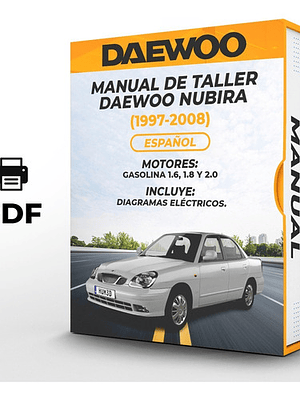 Manual de Taller Daewoo Nubira (1997-2008) Español Diagramas Eléctricos
