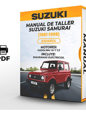Manual de Taller Suzuki Samurai (1981-1998) Español Diagramas Eléctricos