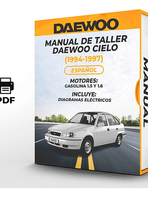 Manual de Taller Daewoo Cielo (1994-1997) Español Diagramas Eléctricos