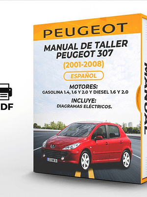 Manual de Taller Peugeot 307 (2001-2008) Español Diagramas Eléctricos